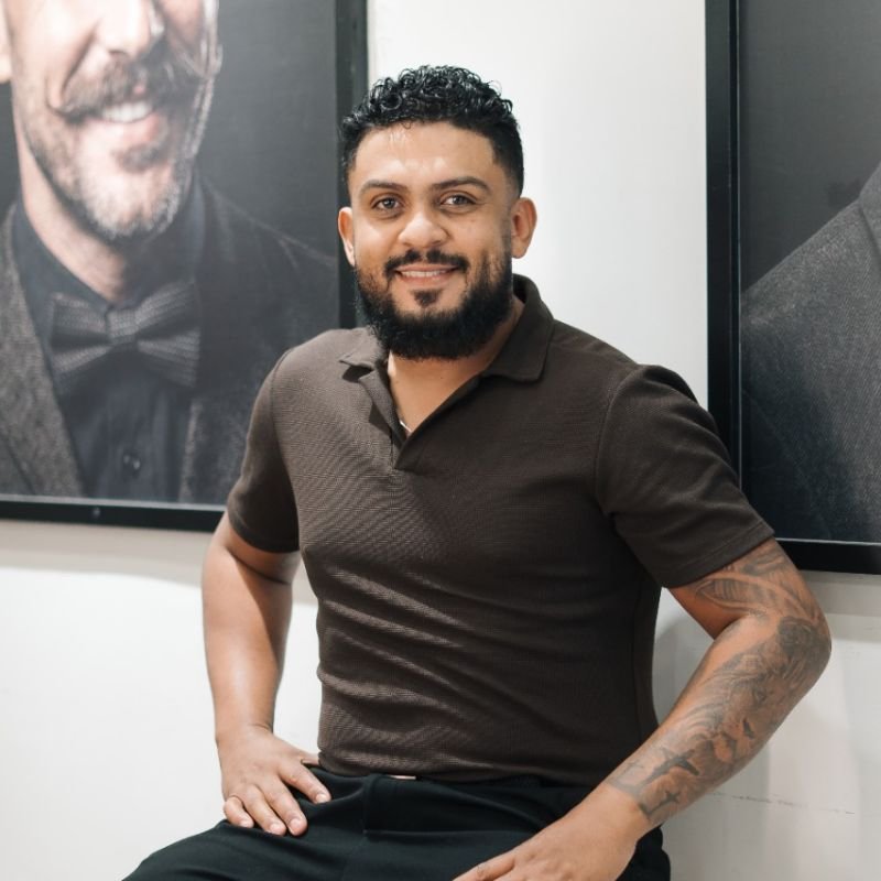 Vinicius, barbeiro da Barbearia Lumberjack